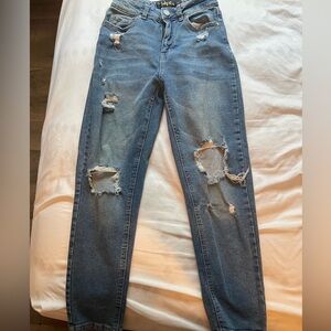 Indigo rein high rise jeans